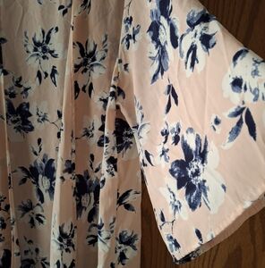 Pinkblush Floral Pink And Blue Kimono